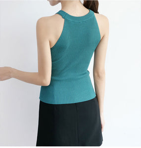 Stretchy Knitted Tank Tops