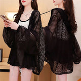 Loose Casual Sunscreen Thin Hooded Jacket