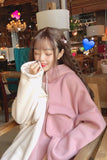 Cute Double Half Colors Hoodie