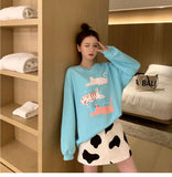 High Waist Cow Pattern Mini Skirt