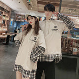 Plaid Hooded Style Loose Oversize Hoodie
