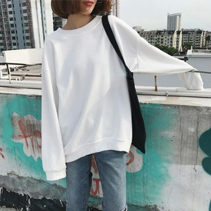 Solid Color Basic O Neck Sweater