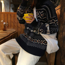 Vintage Style Loose Knitted Sweater