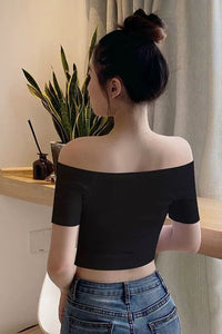 Sexy Slash Neck Skinny Slim Shirts