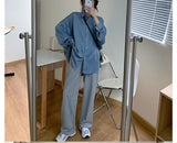 Loose Oversize Lantern Sleeve Blouse Shirt
