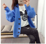 Elegant Twist Knitted Winter Cardigan