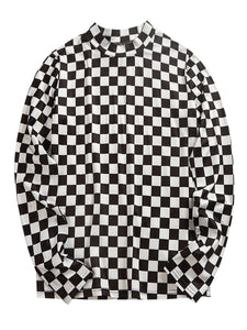 Vintage Checkerboard Long Sleeve Shirt
