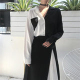 Half Colour Patchwork Shirt