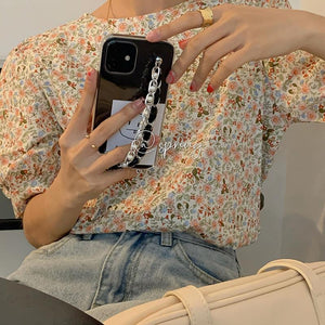 Stylish Floral Retro Blouse Shirt