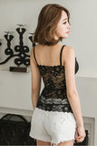Sexy Flower Lace Bralette Tank Top