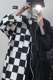 Long Sleeve Hip Hop Half Plaid Shirt
