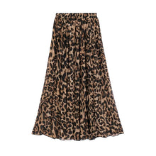 Sexy Leopard Pleated Slim Skirt