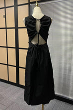 Sexy Drawstring Hollow Sleeveless Vest Slim Dress