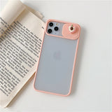 Fruit Pattern Slide Camera Lens Protection Case For iPhone