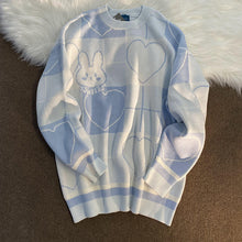Cute Rabbit Pattern Loose Knitted Sweater