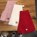 Strawberry Embroidery Skirt
