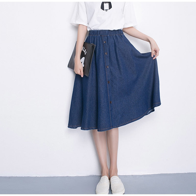 Denim Jeans A-Line Skirt – Tomscloth
