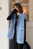 Retro Sleeveless Denim Vest
