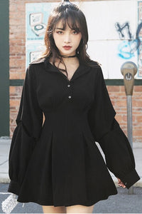 Sexy Long Sleeve Gothic Slim Dress