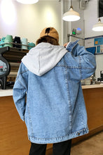 Loose Oversize Hooded Denim Jacket