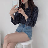 Oversize Plaid Flannel Shirt