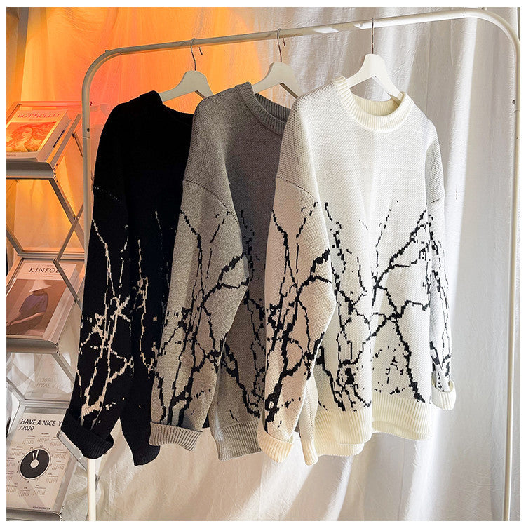 Loose Gothic Pattern Sweater
