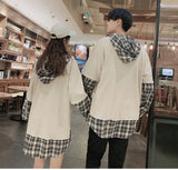 Plaid Hooded Style Loose Oversize Hoodie