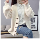 Elegant Twist Knitted Winter Cardigan