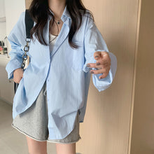 Loose Solid Candy Colors Blouse Shirt
