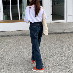 High Waist Vintage Wide Leg Retro Jeans Pants