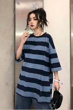 Casual Striped Color Loose Oversize Shirt