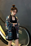 Cute Japanese Style Floral Pattern Blouse Shirt