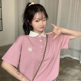 Cute Little Daisy Polo Collar Shirt