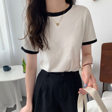 Short Sleeve Cute Colors Ringer Shirt