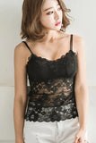 Sexy Flower Lace Bralette Tank Top