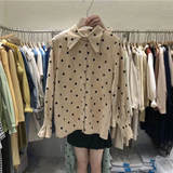 Corduroy Polka Dot Long Sleeve Shirt