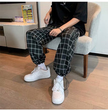 Loose Hip Hop Plaid Men Pants