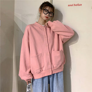 O-Neck Thicker Zip-UP Leisure Streetwear Sweater