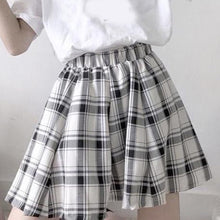 High Waist Mini Short Kawaii Plaid Skirt