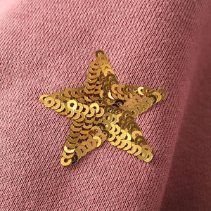 Sequin Stars O-Neck Sweater