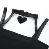 Heart Pendant Halter Tank Top