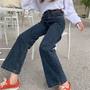 High Waist Vintage Wide Leg Retro Jeans Pants