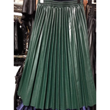 High Waist Elastic Pleated Skirt