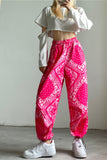 High Waist BOHO Printing Pattern Loose Sweatpants
