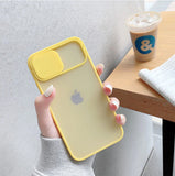 Slide Camera Lens Protection Case For iPhone