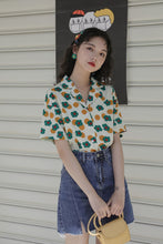 Colorful Cute Daisy Pattern Blouse Shirt