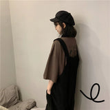 High Waist Corduroy Loose Pocket Jumpsuit