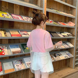 Loose Chic Fake 2 Pieces O-Neck Shirt