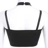 Heart Pendant Halter Tank Top