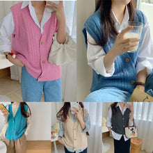 Sleeveless Knitted Vest Sweater